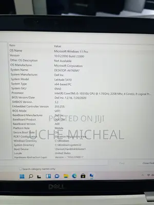 Laptop Dell Latitude 5410 16GB Intel Core i5 SSD 256GB