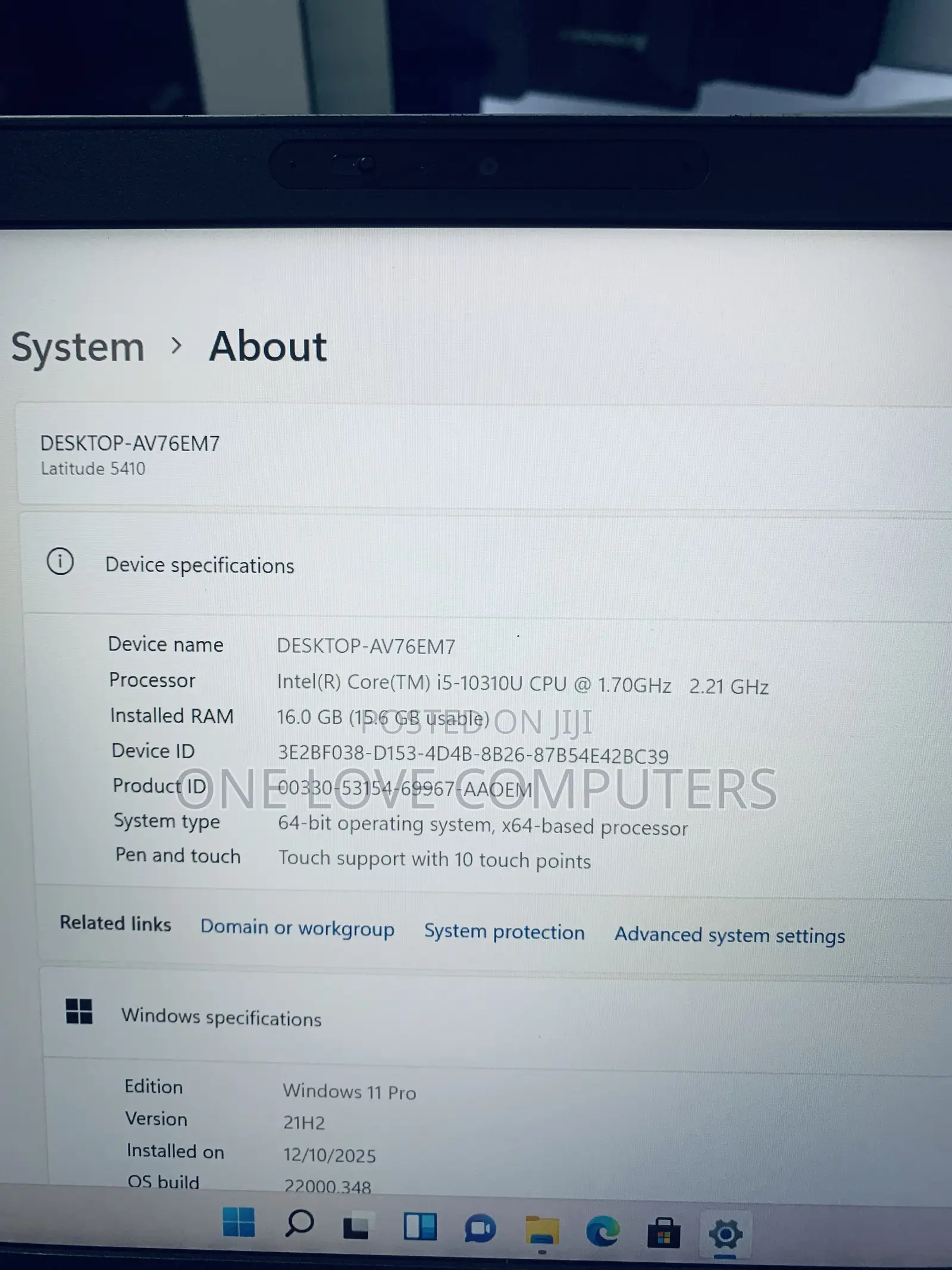 Laptop Dell Latitude 5410 16GB Intel Core i5 SSD 256GB