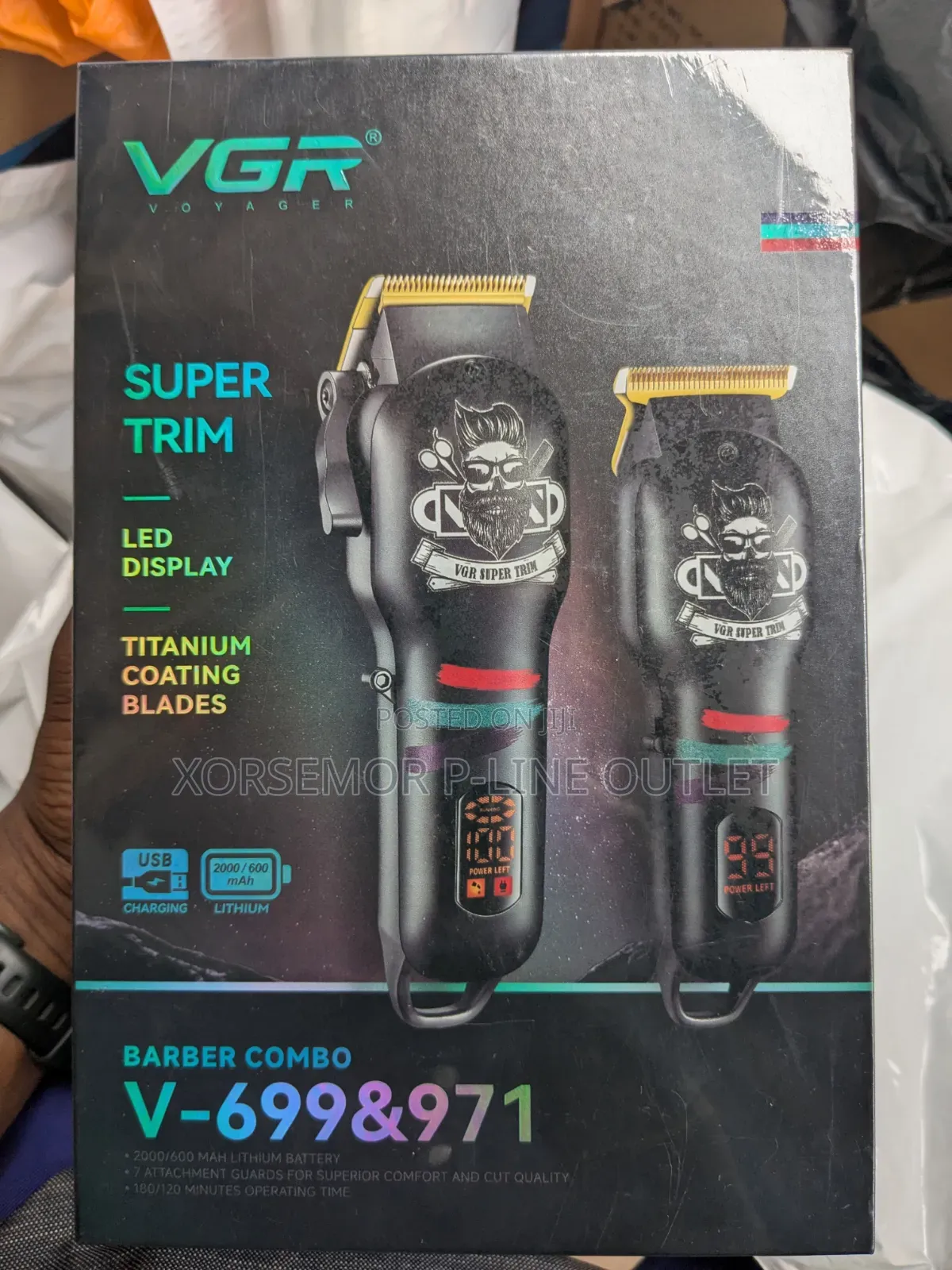 VGR v-699 v-971 Cordless Hair Clippers