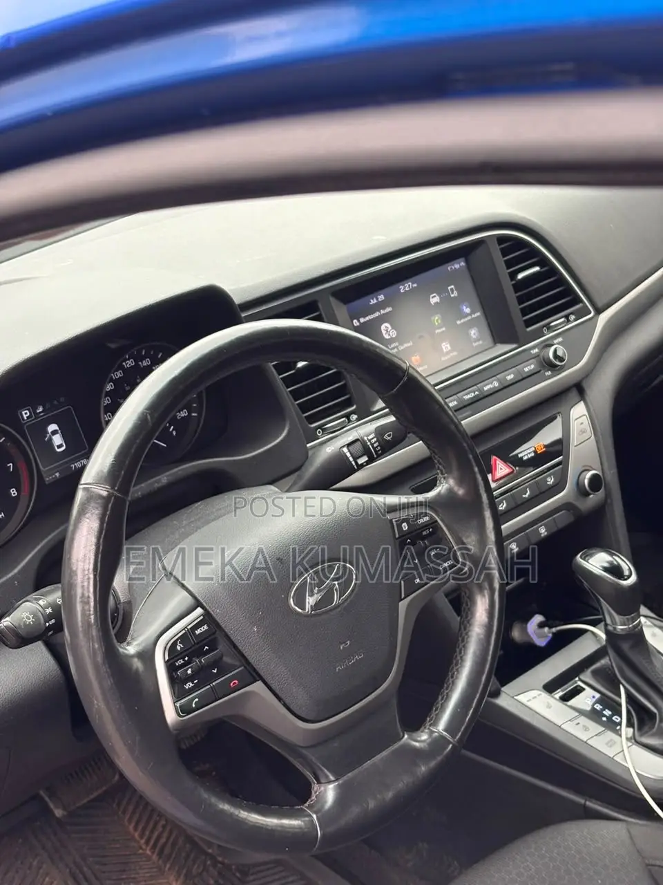 Hyundai Elantra 2017 Blue