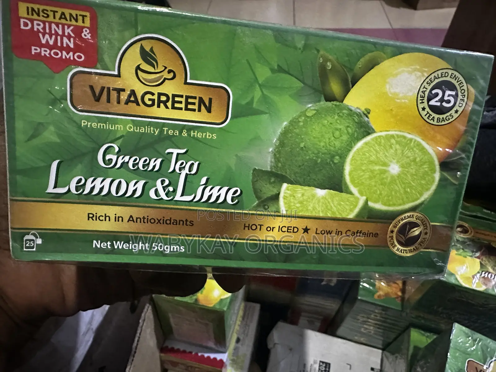 Green Tea, Lemon and Lime
