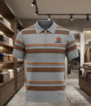 Men Quality Short-Sleeve Knit Polo Shirt