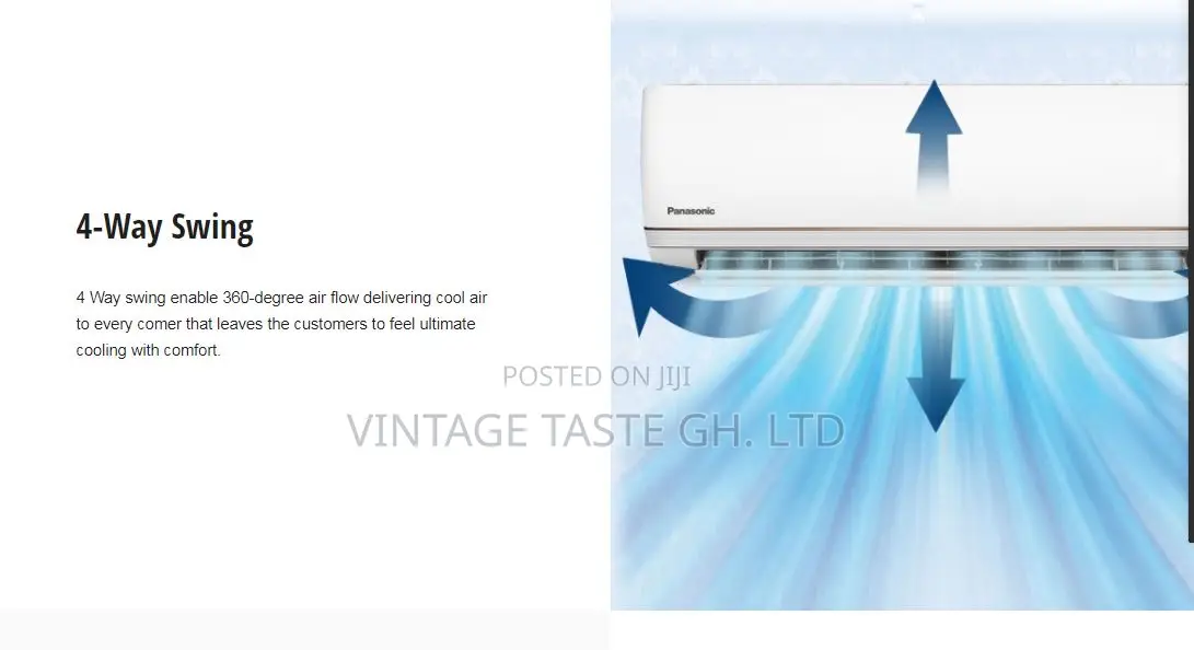 Panasonic 4hp High Wall Air Condition, With T4 Compressor Unit