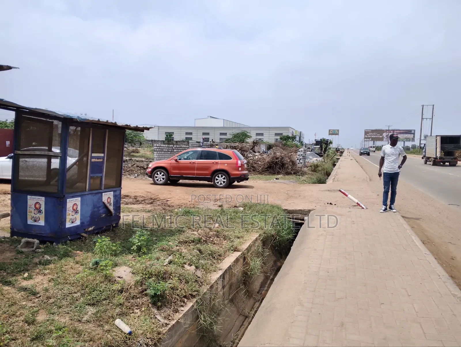 4.5 Acre Industrial Land on the Tema Motorway Near Dm Mortors for Sale