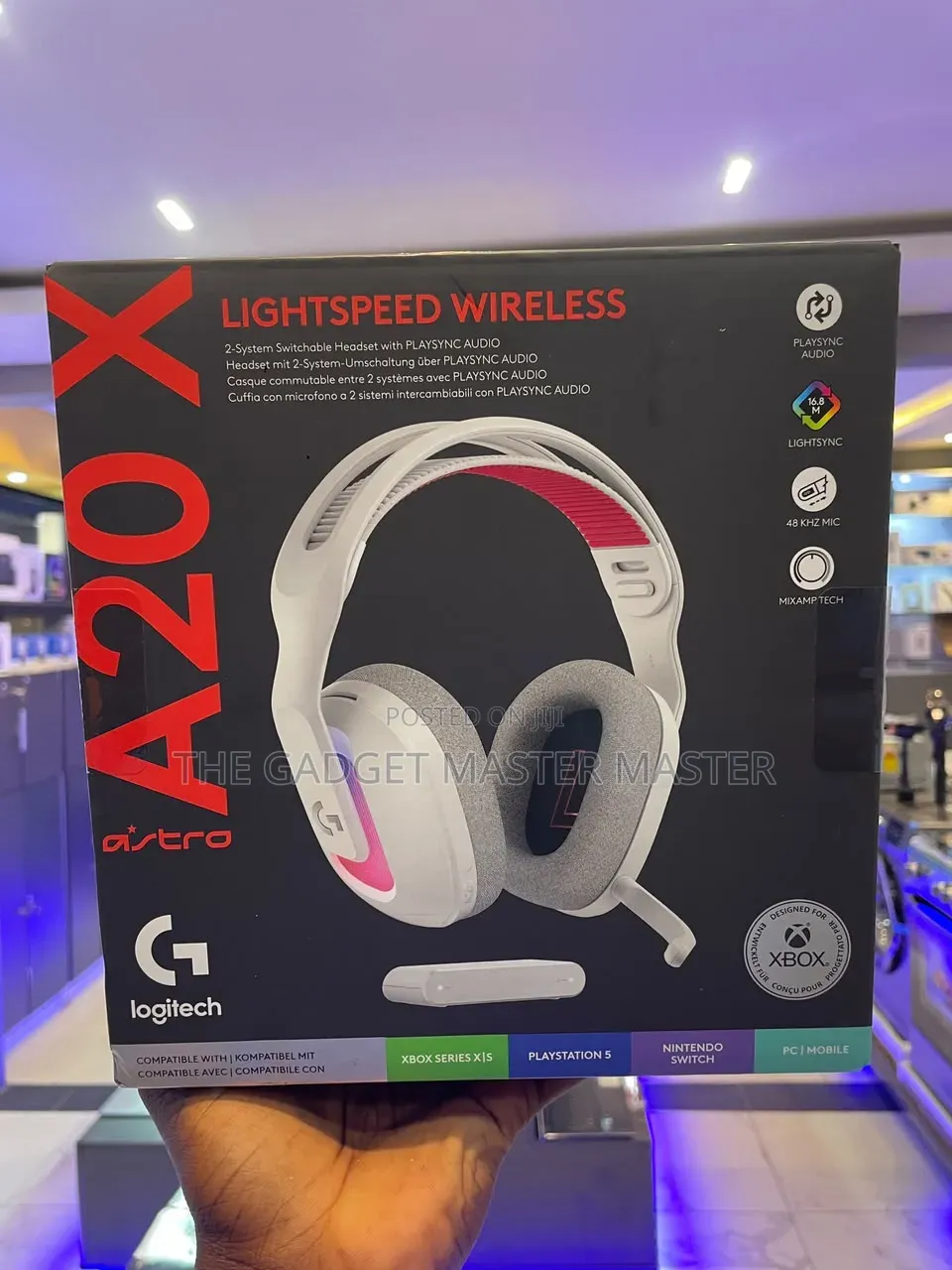Logitech G Astro A20 X Lightspeed Wireless RGB Gaming Headset
