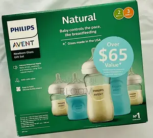 BRAND NEW Philips Avent Natural Glass Baby Bottle Gift Set
