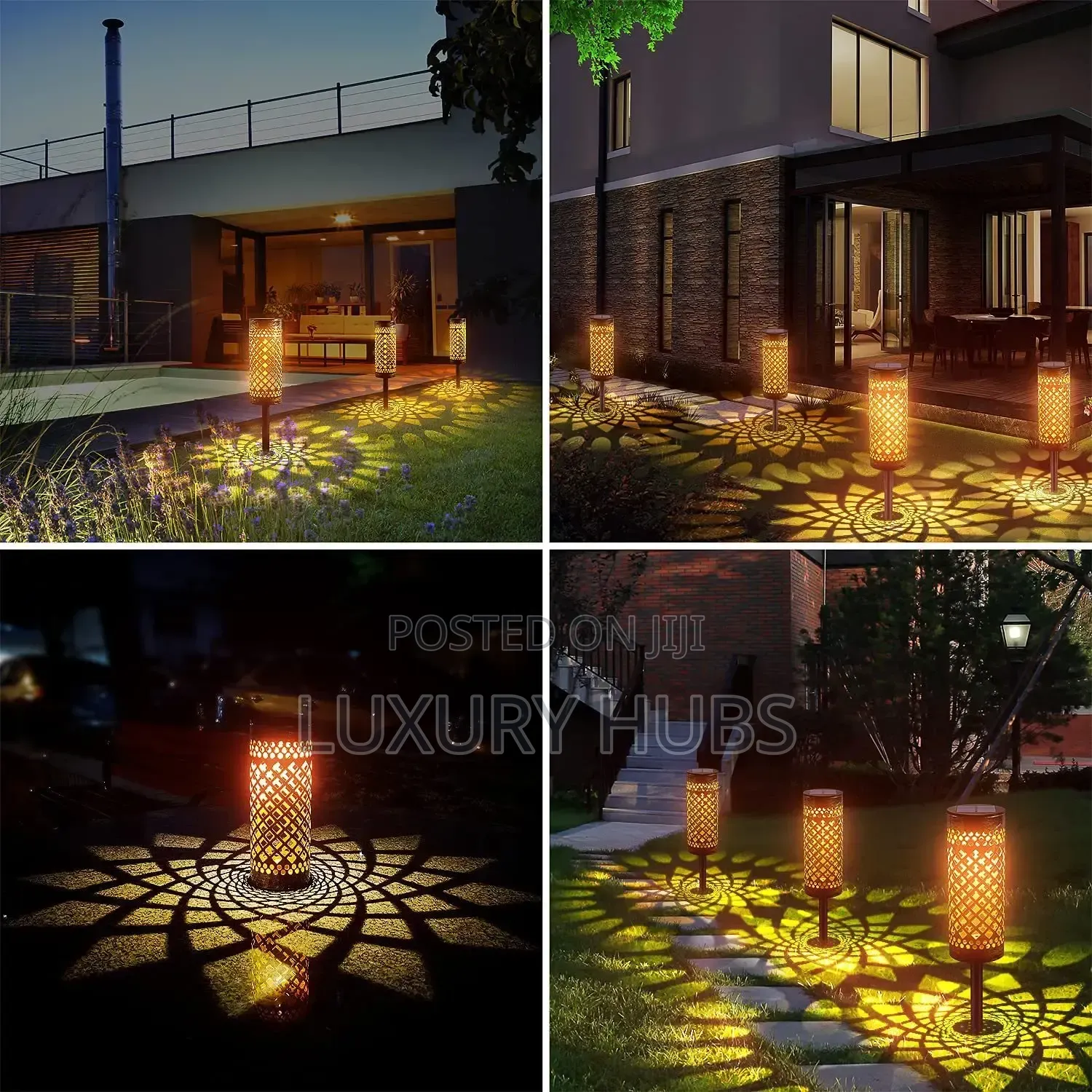 2pcs Outdoor Waterproof Solar Lawn Ground Light