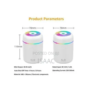 Yaticrab 300ml Humidifier With Colorful Running Lights