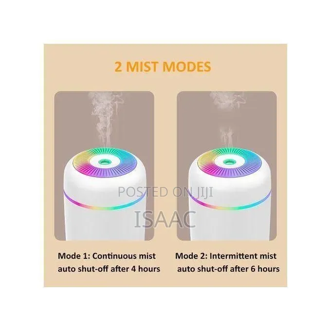 Yaticrab 300ml Humidifier With Colorful Running Lights