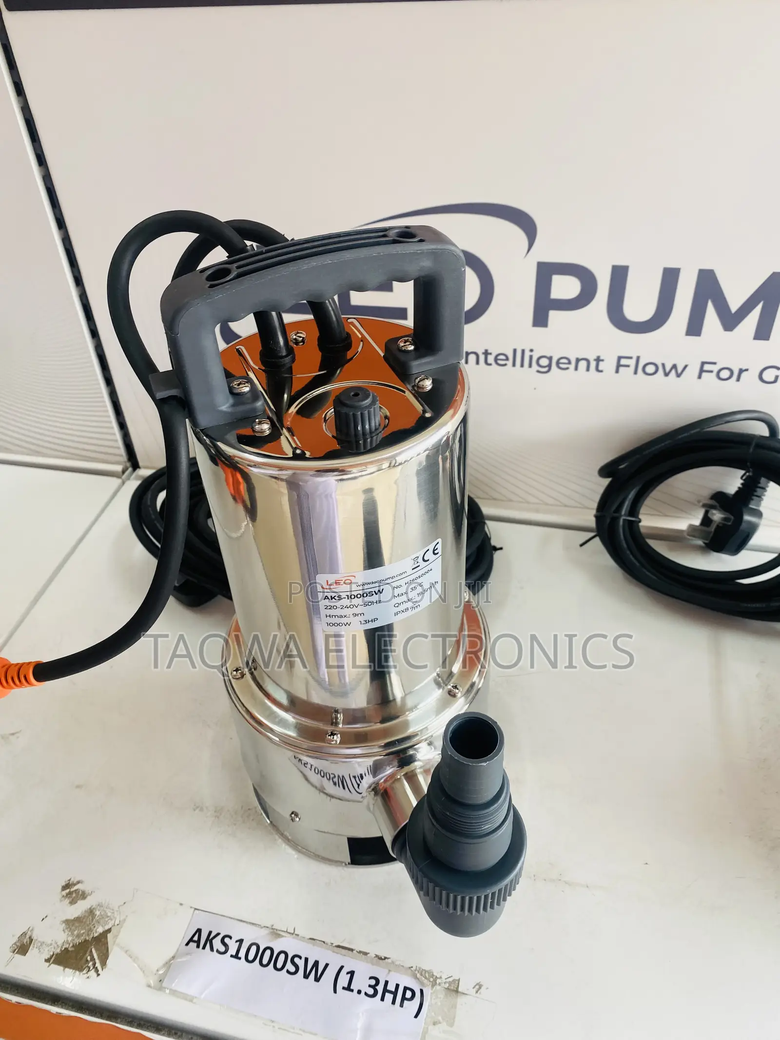 325l/Min Leo 1.3hp Submersible Pump