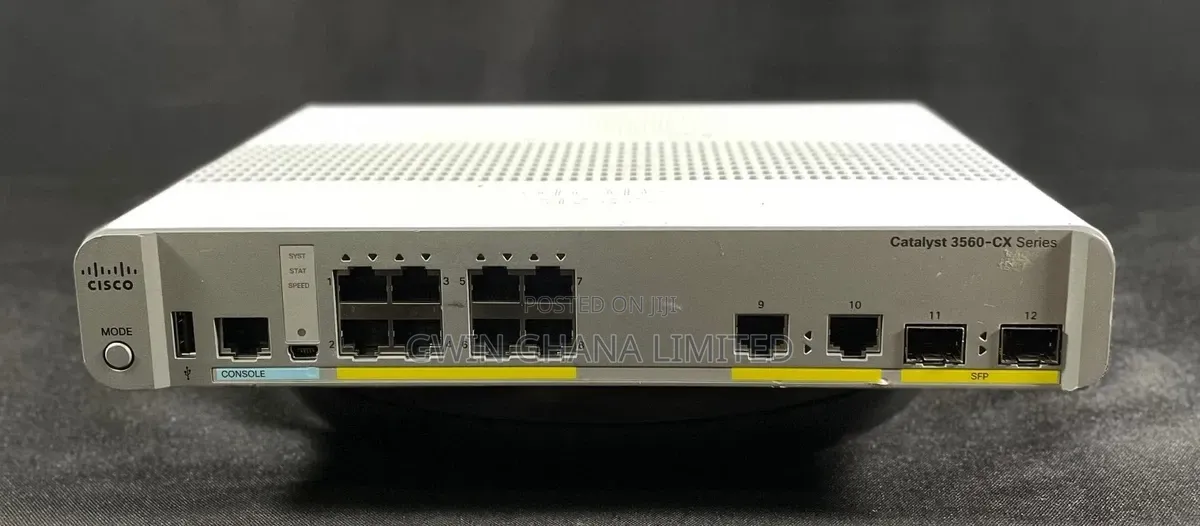 WS-C3560CX-8PC-S, Cisco Catalyst 3560-Cx Switch, 8xGE PoE/2xSFP+2xGE