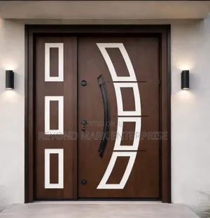 One and a Half Security Door, Luksury, Wooden Embossed