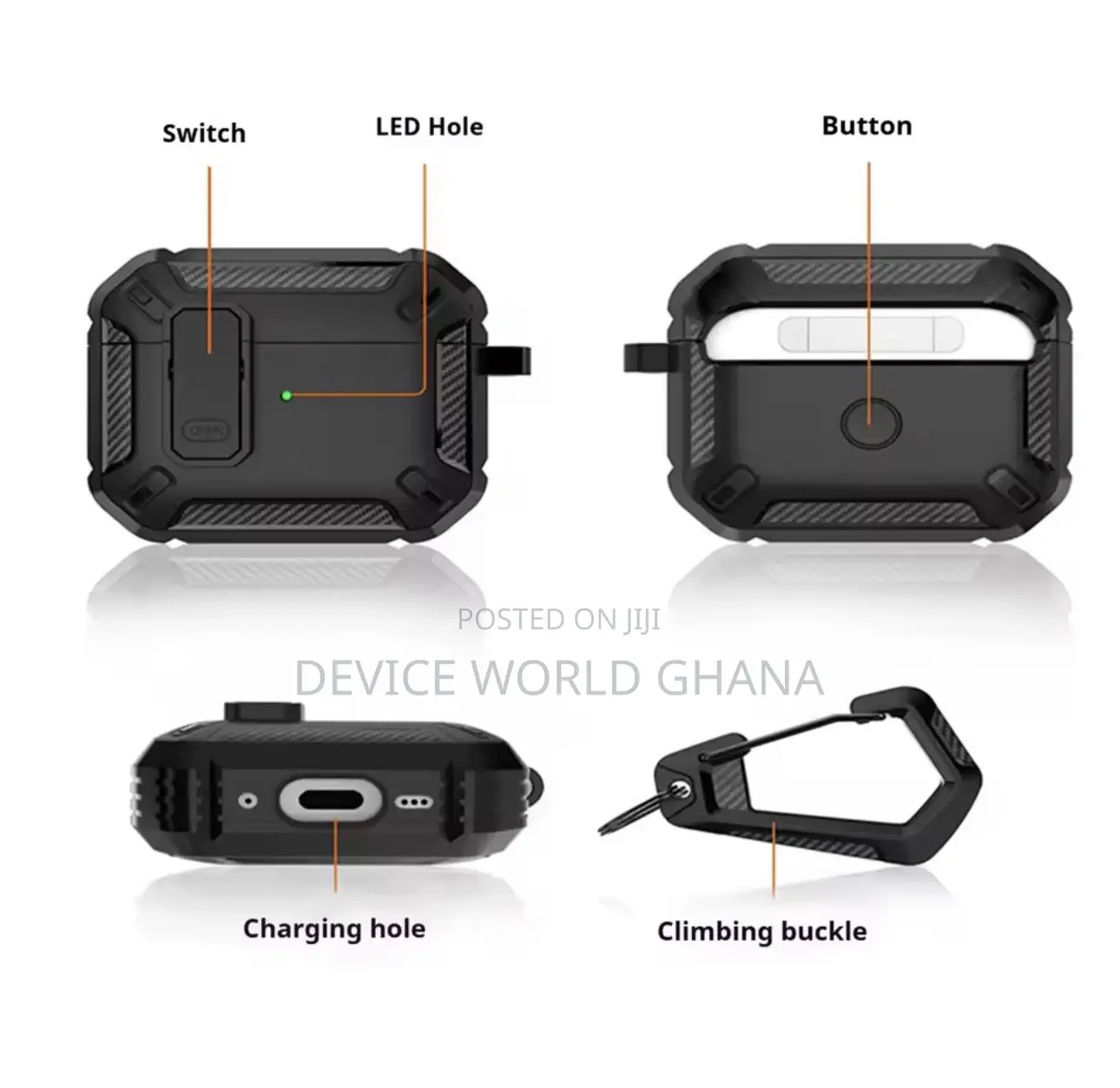 Ky Armor Protective Case for Apple Airpods Pro 3 ( Only the Case)