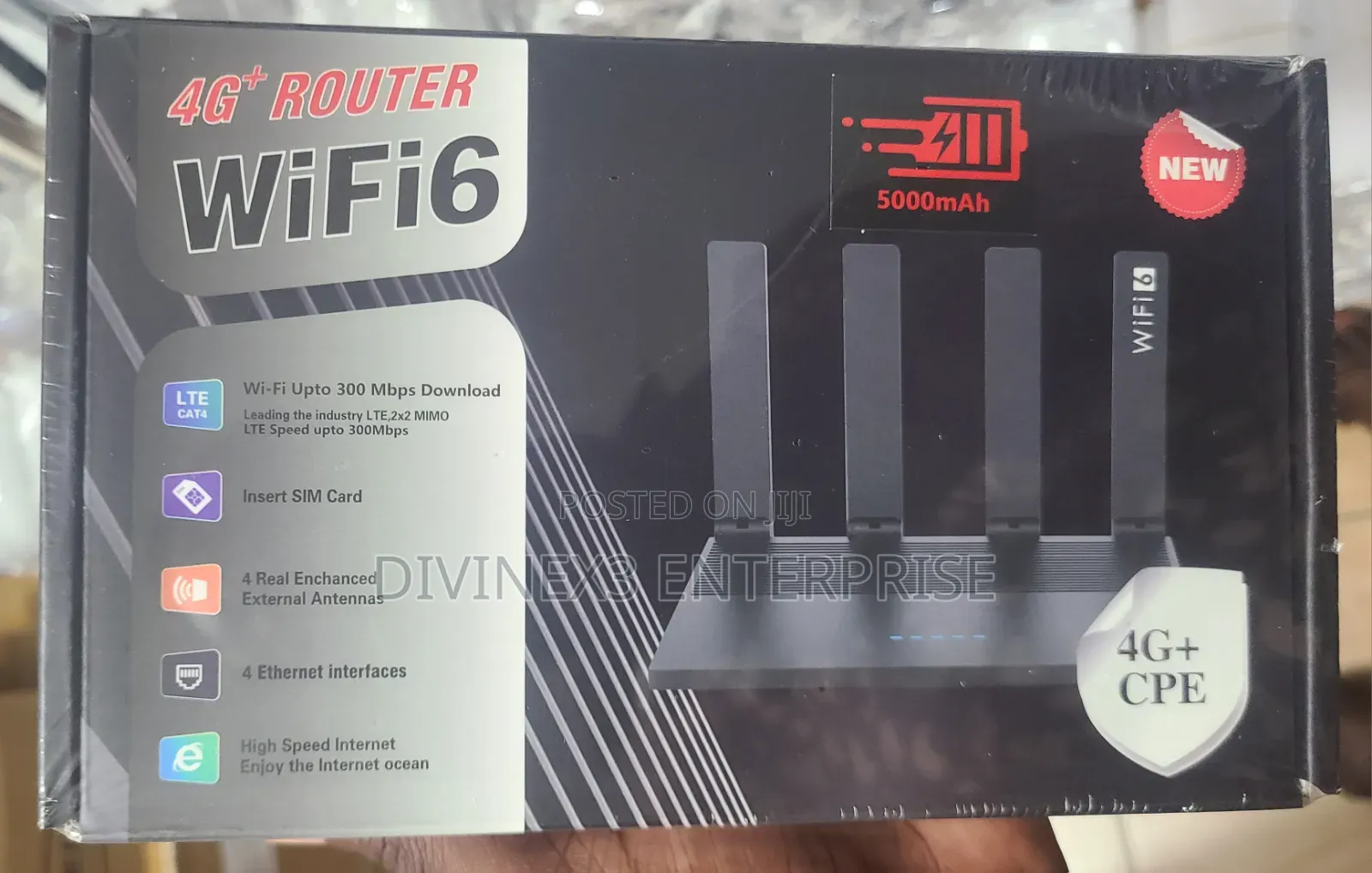  4G LTE WiFi 6 Router