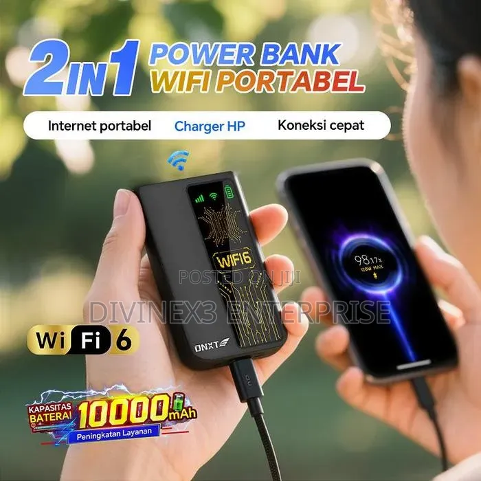  4g/5g Portable WiFi 6 Power Bank 2in 1