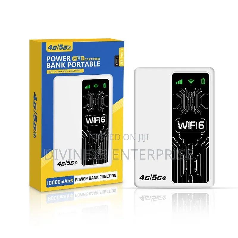  4g/5g Portable WiFi 6 Power Bank 2in 1