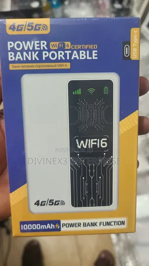  4g/5g Portable WiFi 6 Power Bank 2in 1