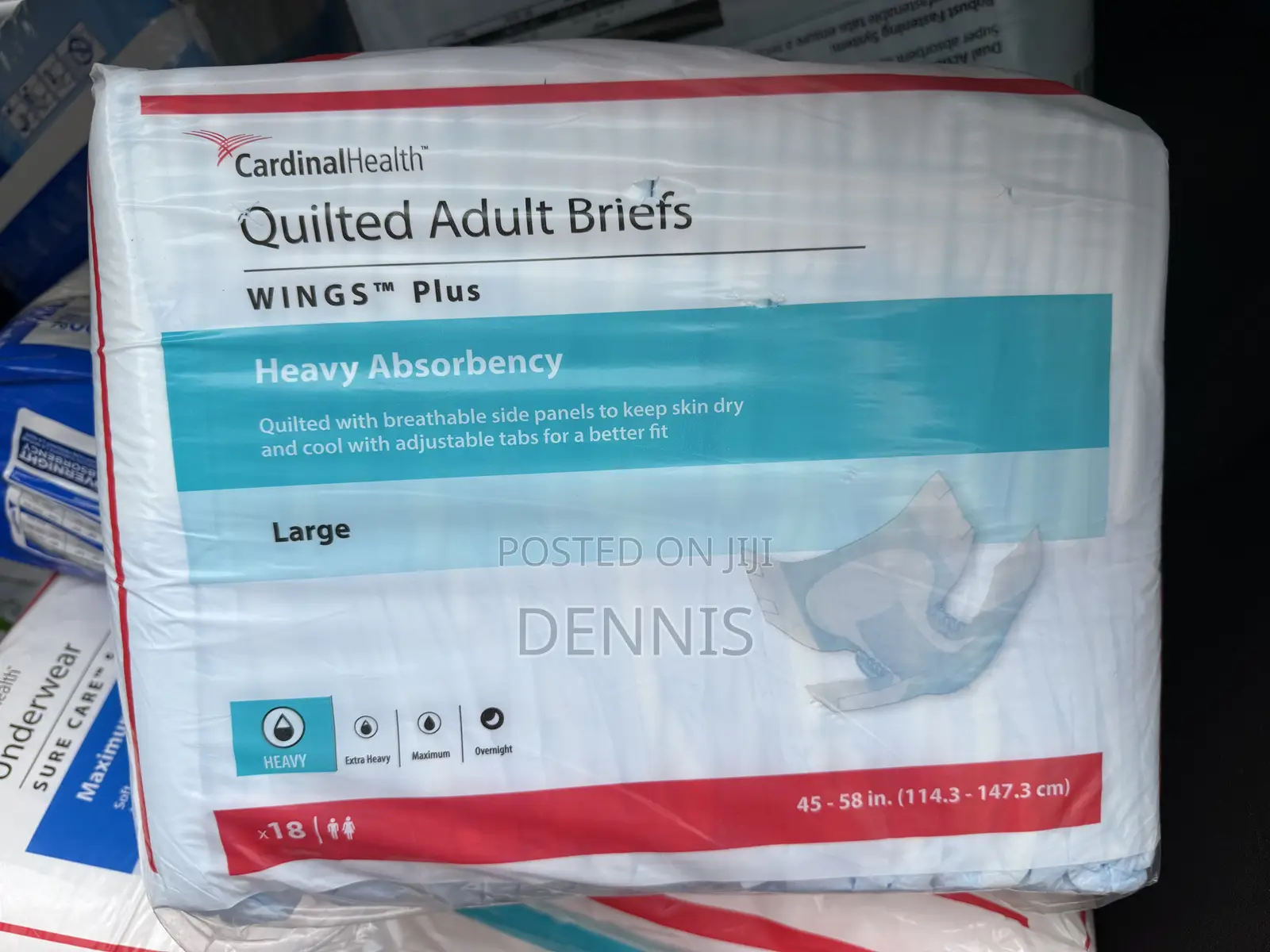 Adult Diapers, L- 18pcs