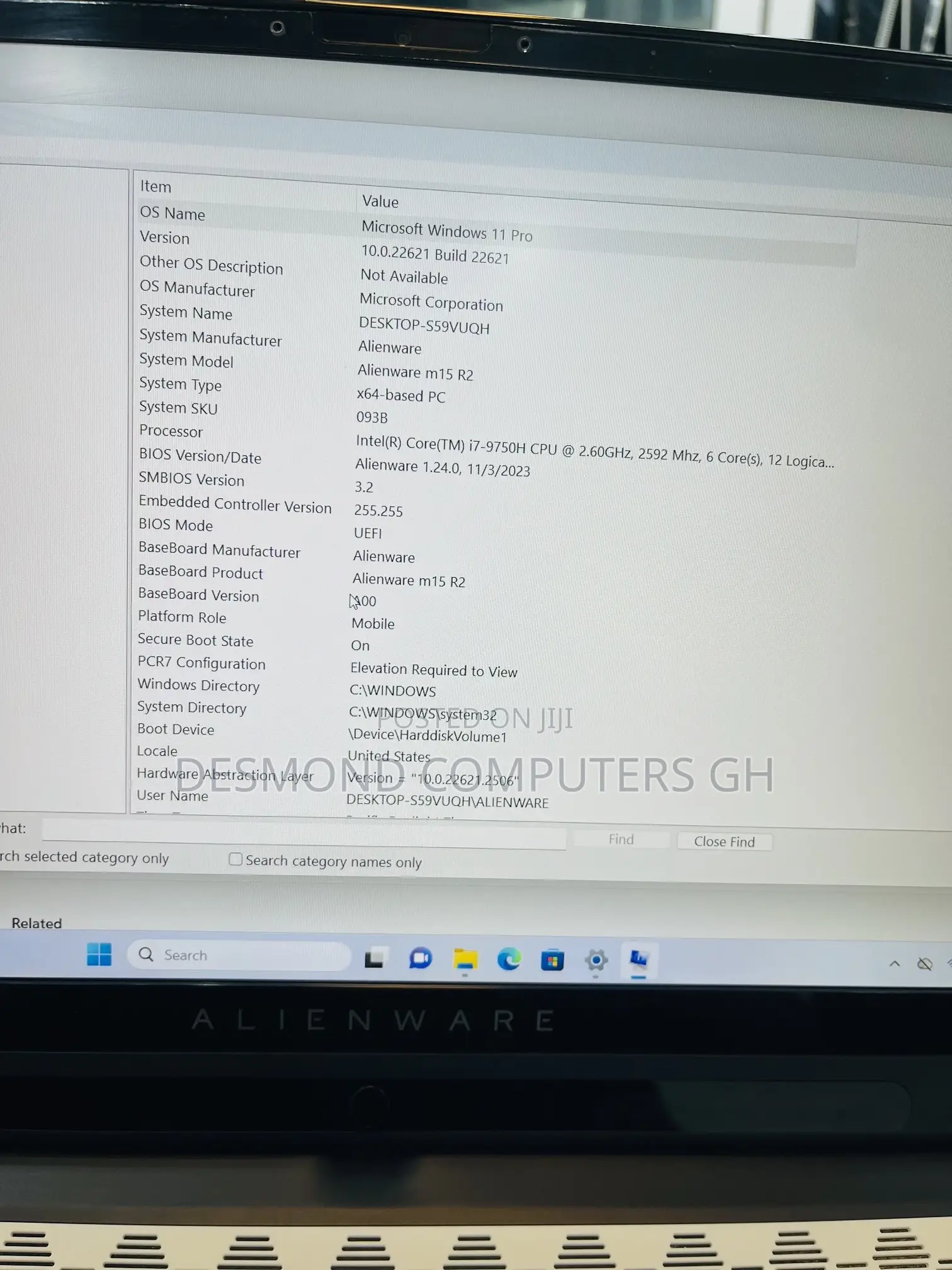Laptop Alienware M15X R2 16GB Intel Core i7 SSD 512GB