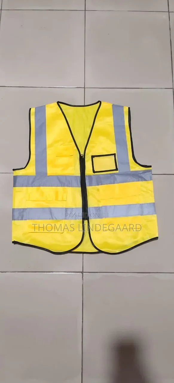 High-Visibility Reflective Safety Vest With Pockets