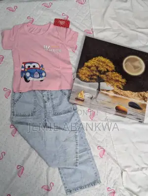 Girl Jeans and Top
