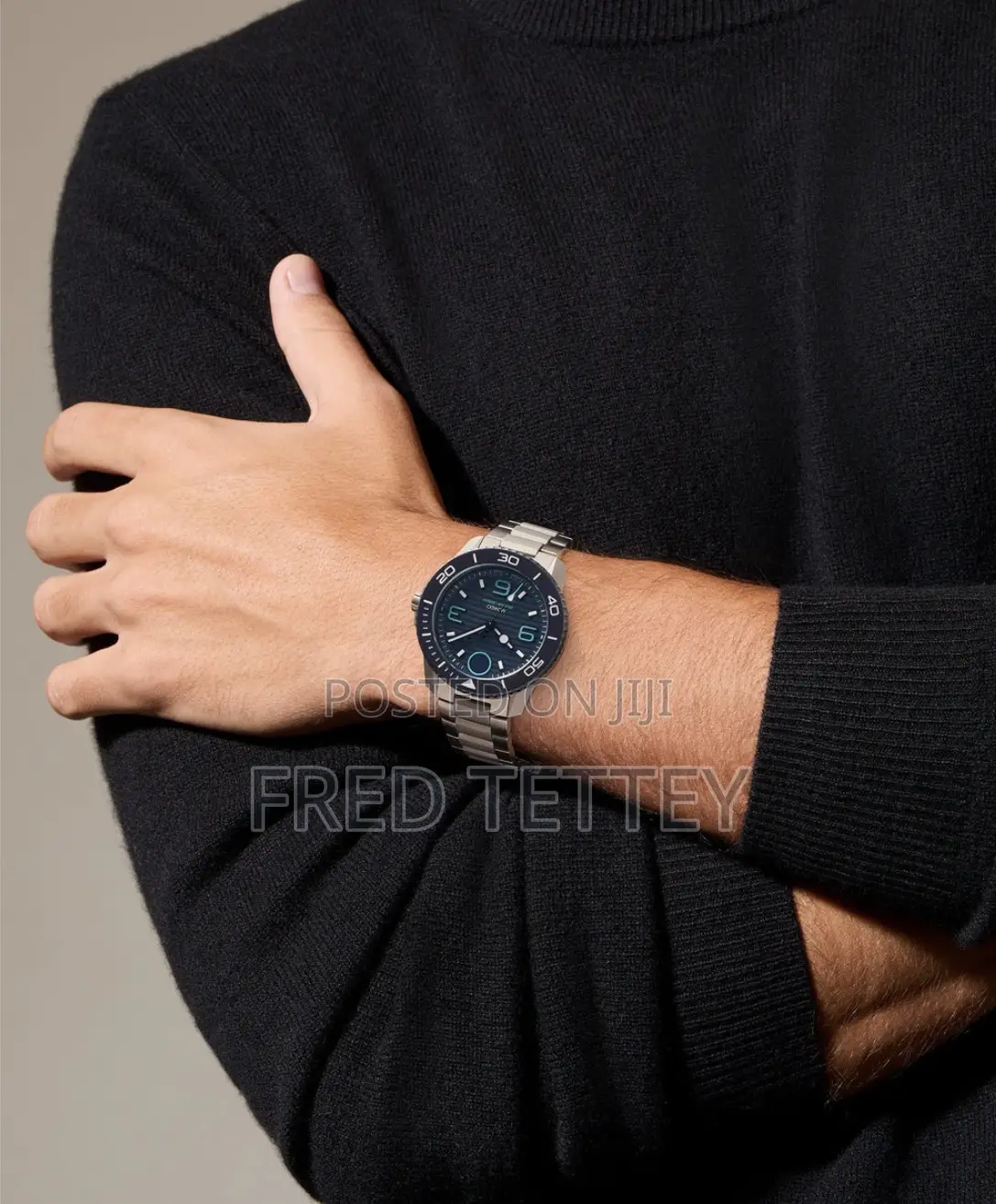 Movado Bold Titanium Quartz Blue Dial 45mm Men's Watch