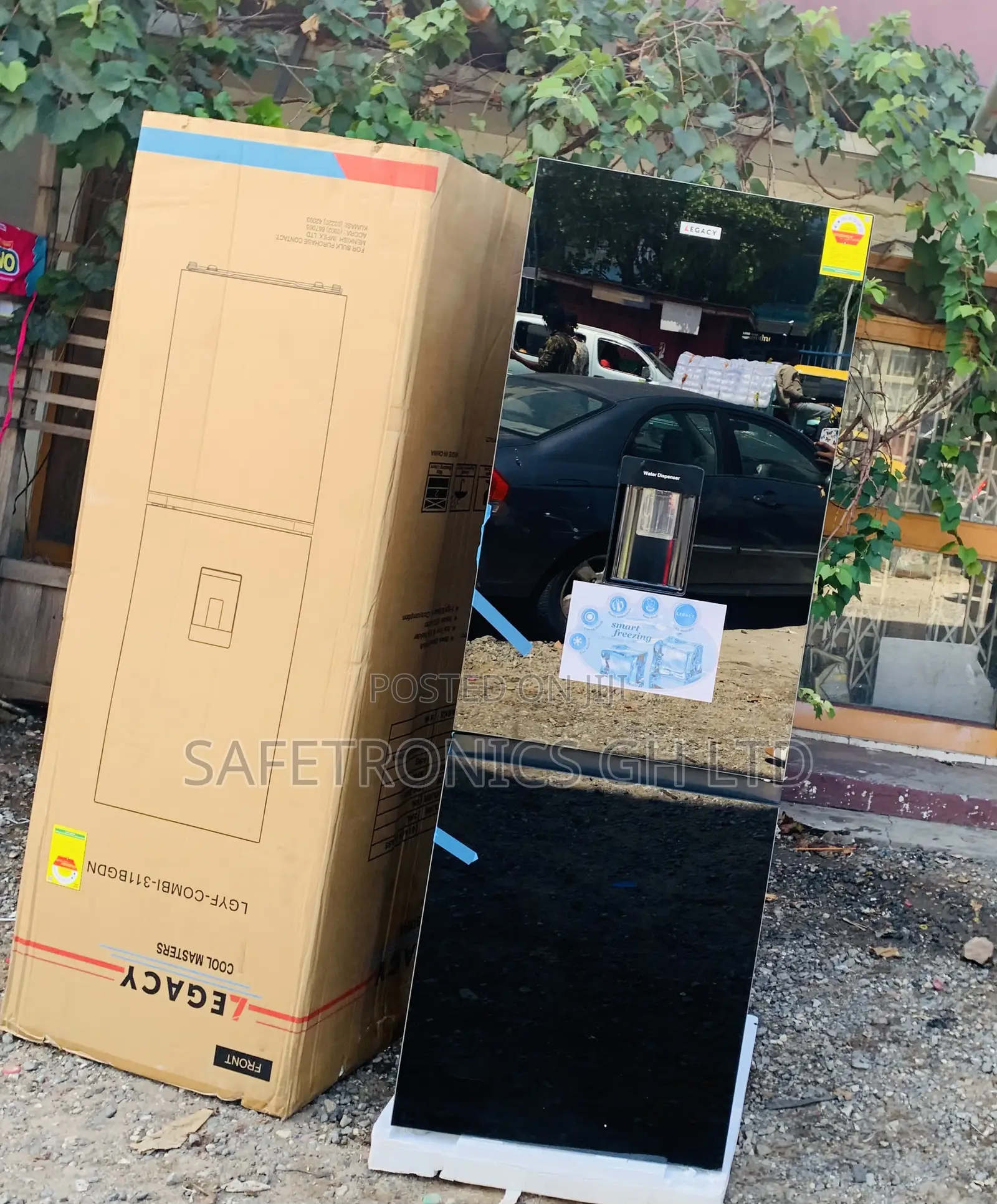 Lastest Good Legacy 311L Black Mirror Glass Refrigerator