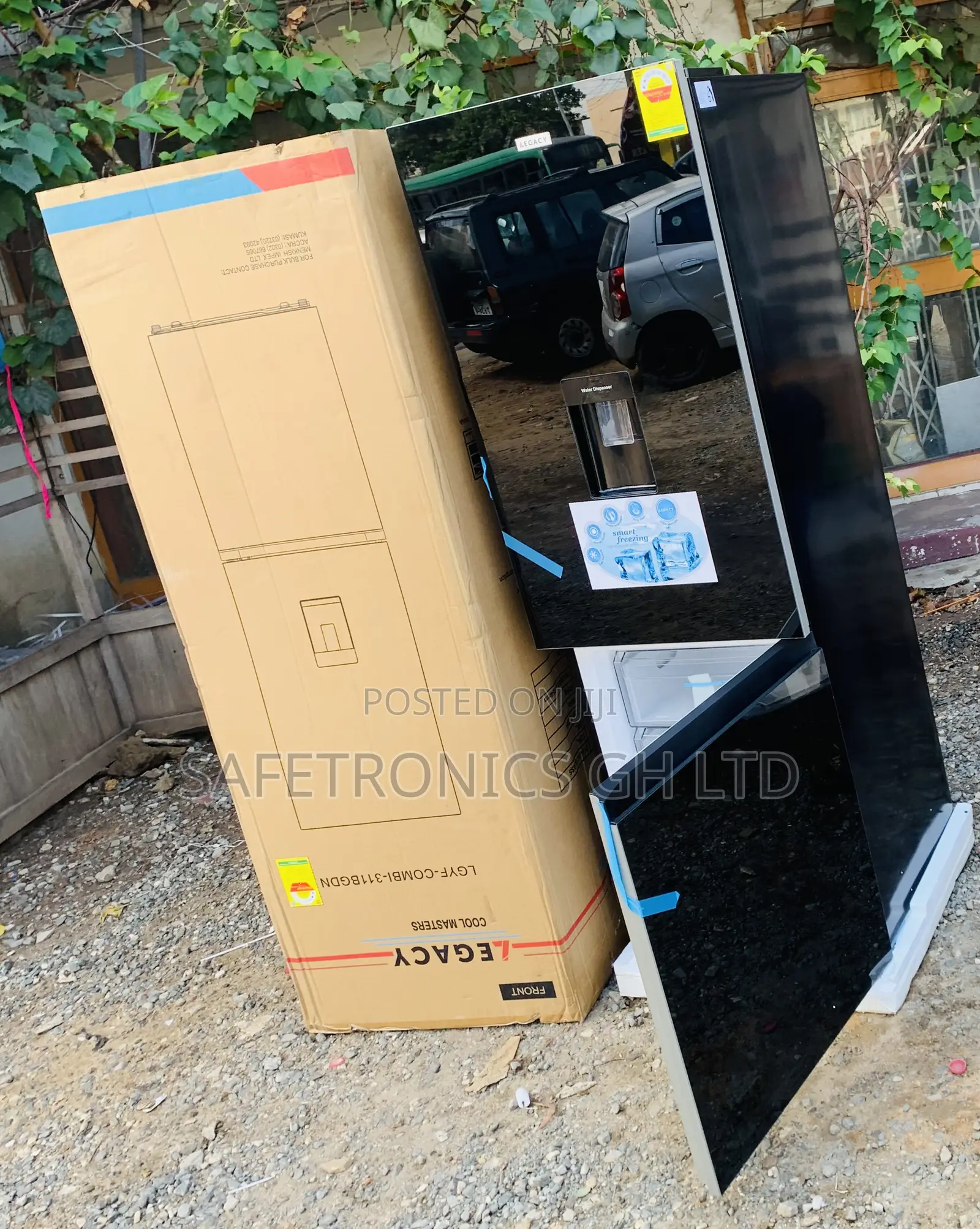 Order Perfect Legacy 311L Black Mirror Glass Refrigerator