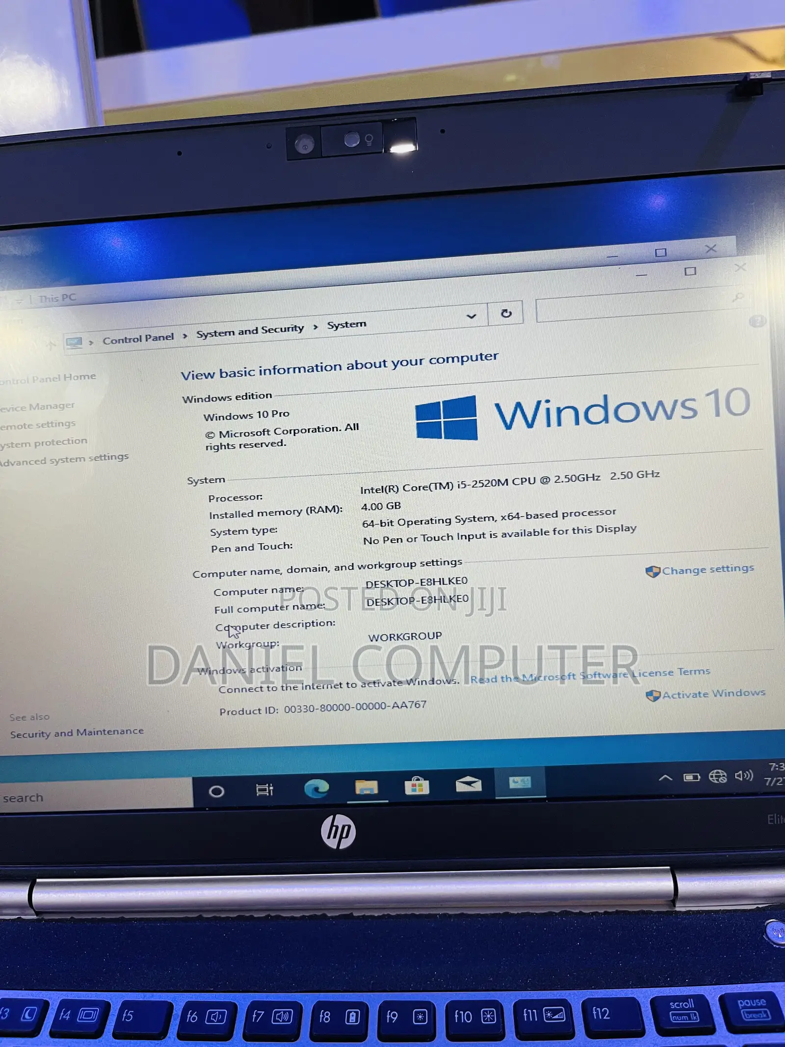 Laptop HP EliteBook 2560P 4GB Intel Core i5 SSD 128GB