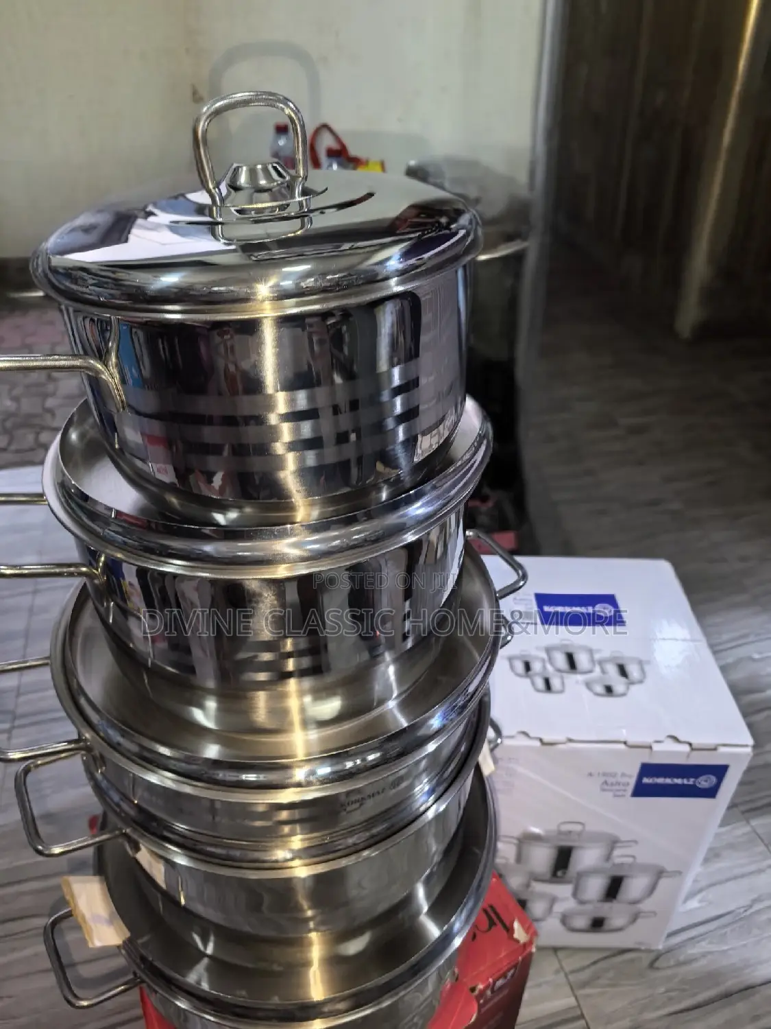 10pcs Stainless Steel Cookware Set