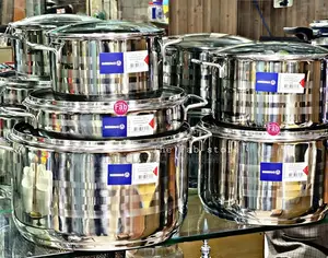 10pcs Stainless Steel Cookware Set