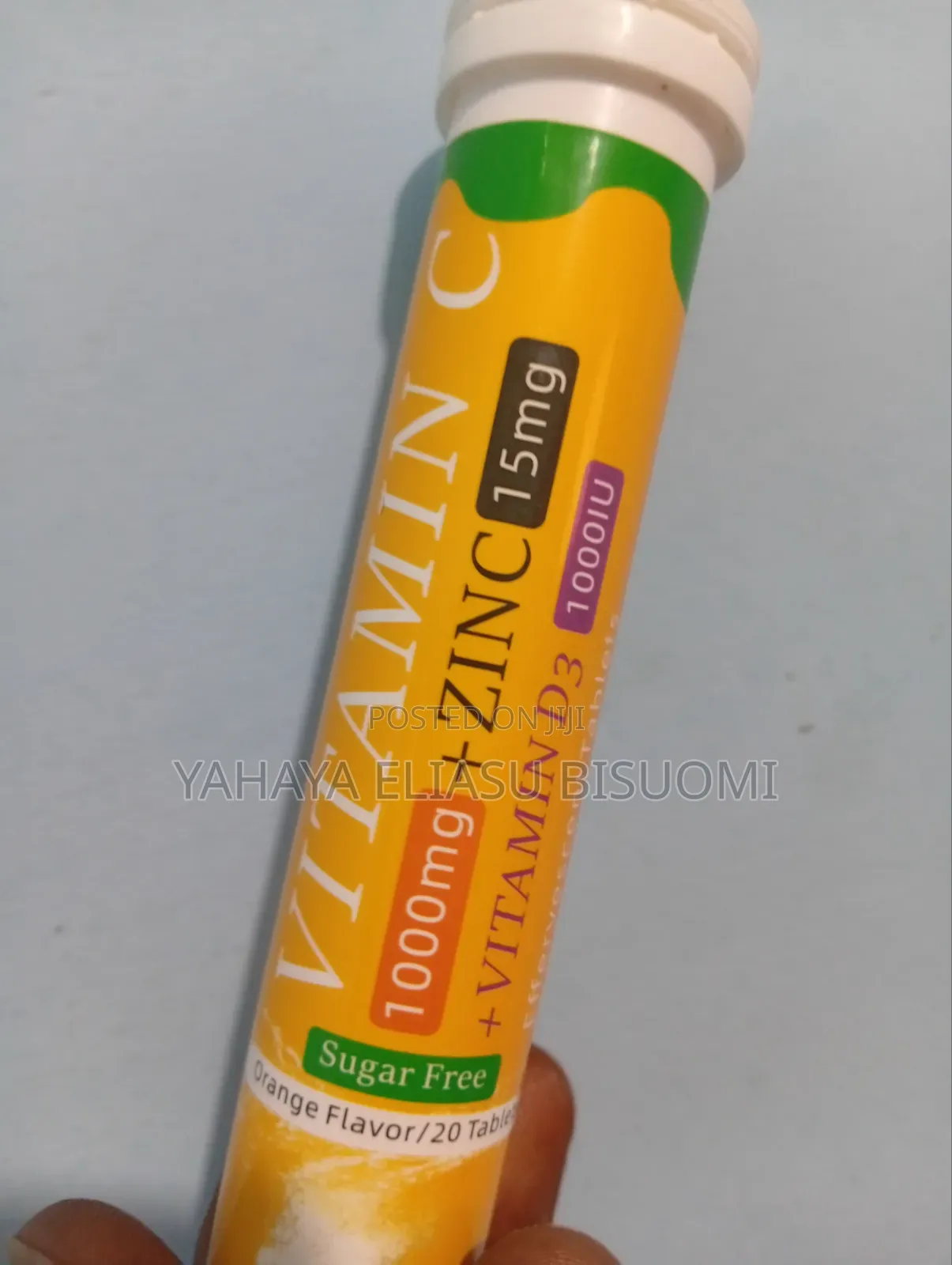 Vitamin C Effervescent 1000mg +Zinc15mg+D31000 Iu.