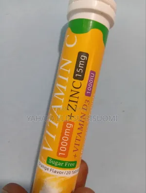 Vitamin C Effervescent 1000mg +Zinc15mg+D31000 Iu.