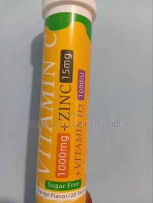Vitamin C Effervescent 1000mg +Zinc15mg+D31000 Iu.