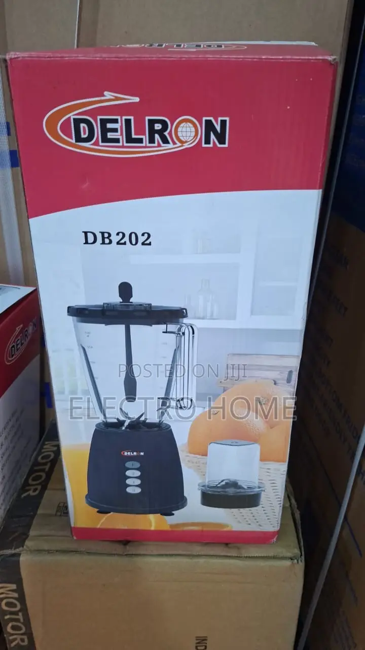Brand New Delron 2in1 Blender With Grinder - 1.5 Litres
