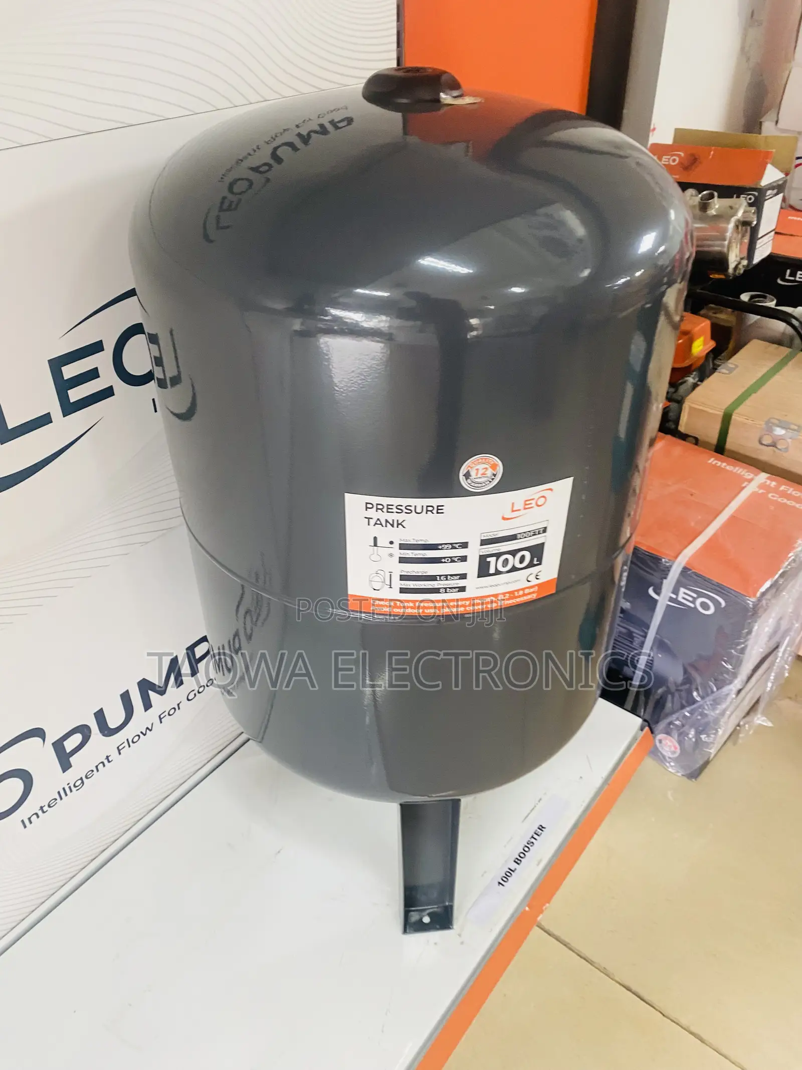 Leo Vertical 100L Pressure Tank