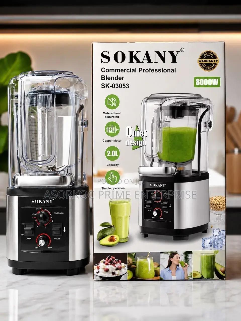 Sokany Commercial Professional Blender Sk-03053
