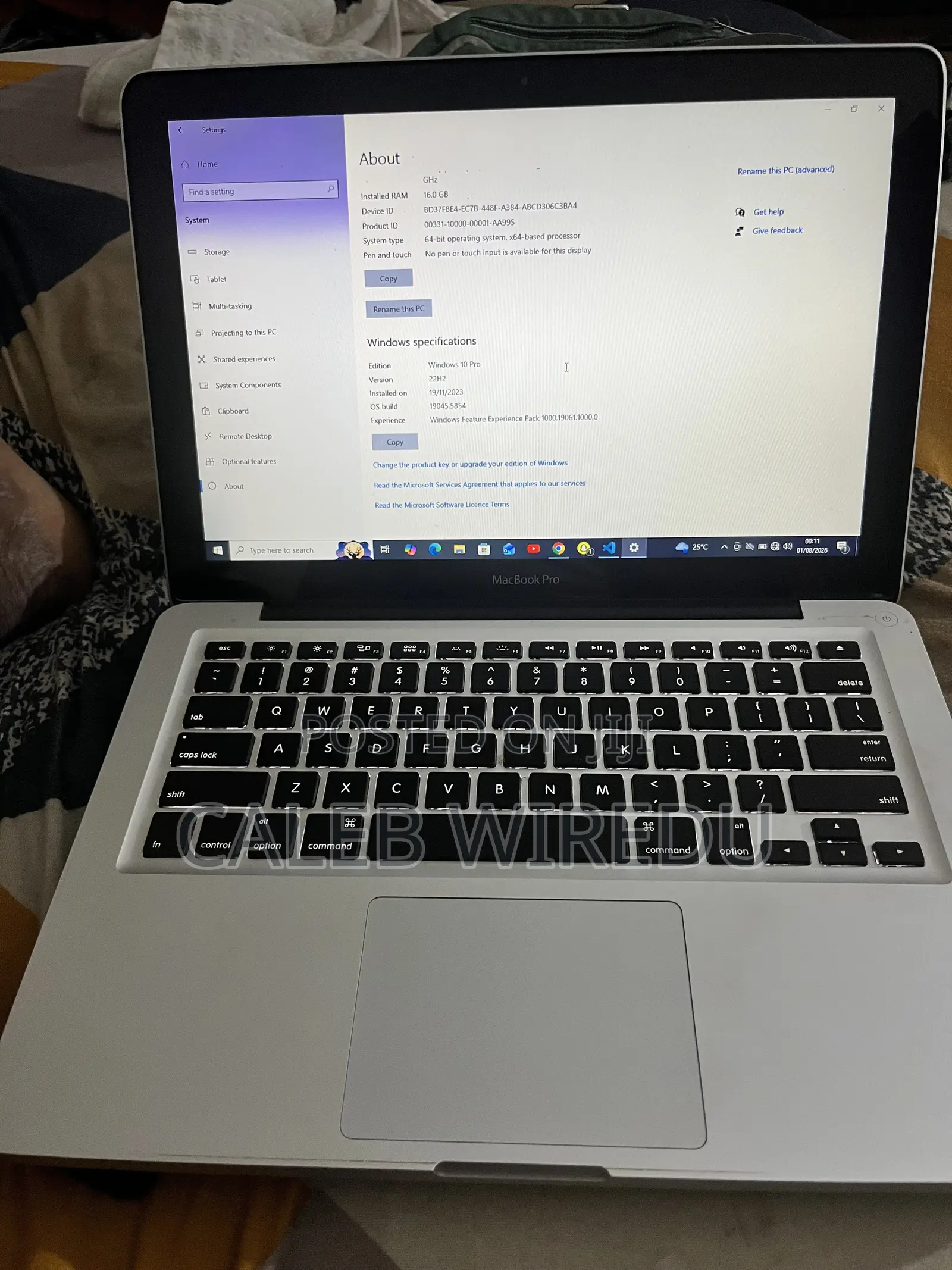 Laptop Apple MacBook Pro 16GB Intel Core i5 HDD 500GB