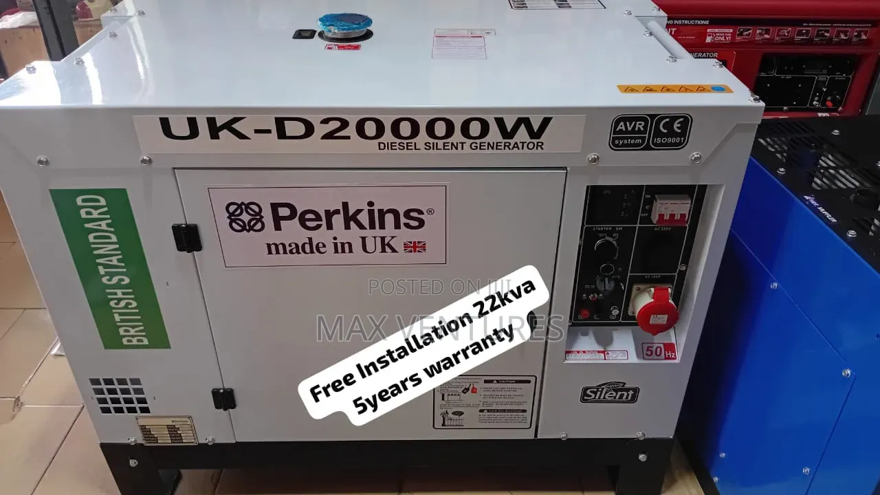 Original Perkins 22kVA Generator for Homes Businesses 22kva