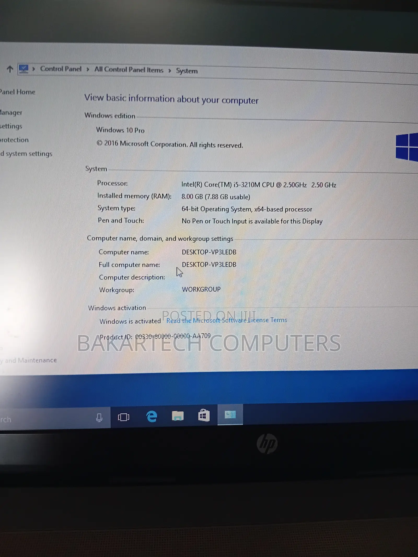 Laptop HP ProBook 4540S 8GB Intel Core 5 HDD 500GB