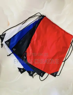 Drawstring Bag Red / White