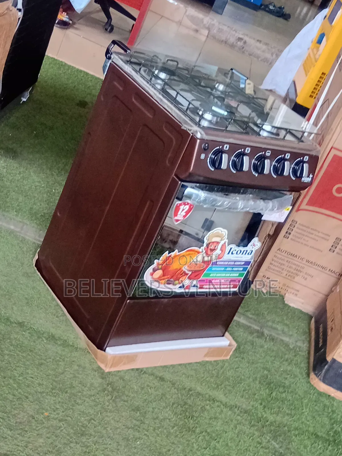 Icona 50×50 Standing Gas Cooker – Premium Oven Grill