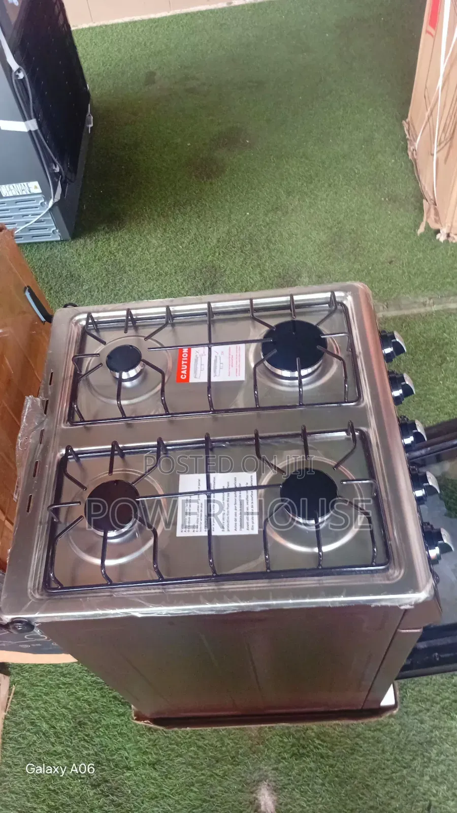 Icona 4 Burner Gas Cooker – Glass Top, Oven Grill Included