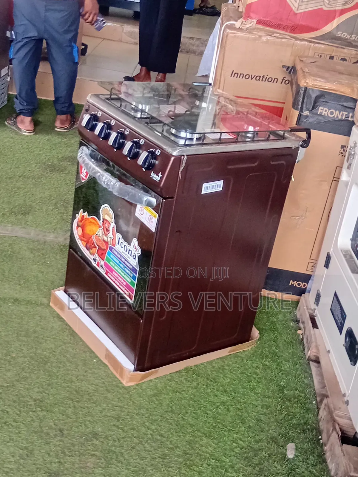 Icona 50×50 Cooking Range – Auto Ignition Gas Cooker With Grill
