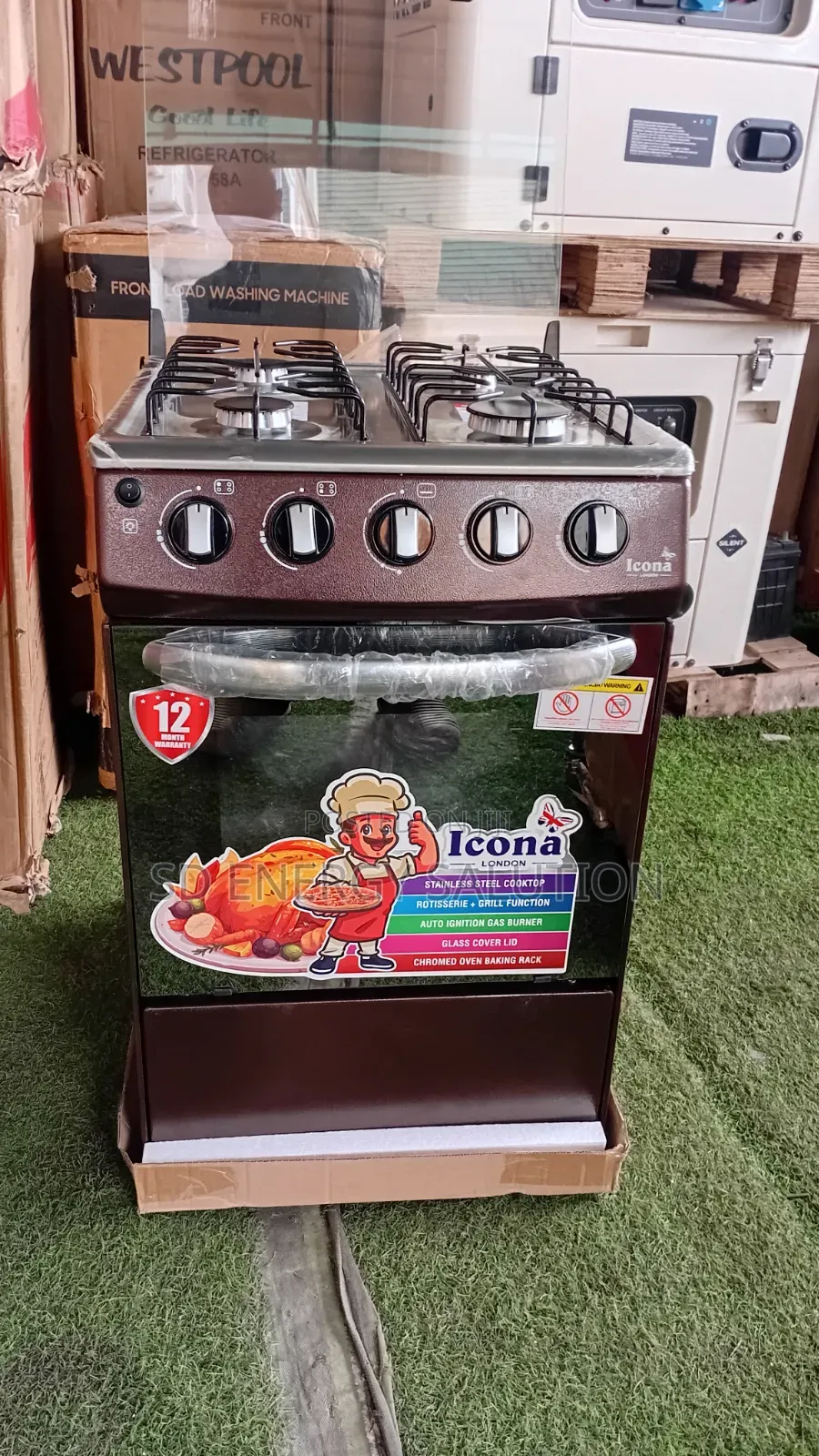 Icona Gas Cooker – Efficient Heat With Strong Burner