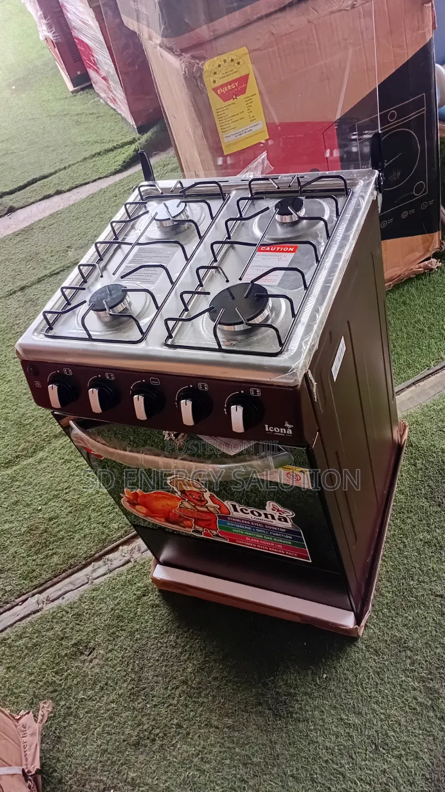 Icona Gas Cooker – Efficient Heat With Strong Burner