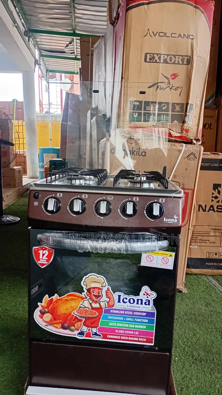 Icona Gas Cooker – Fast Heating Easy