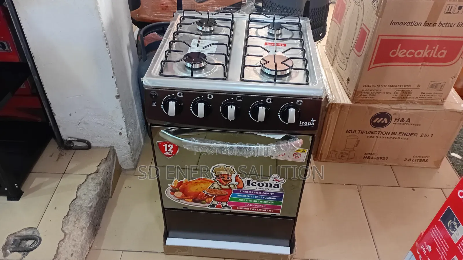 Original Icona Gas Stove – Fast Efficient Cooking
