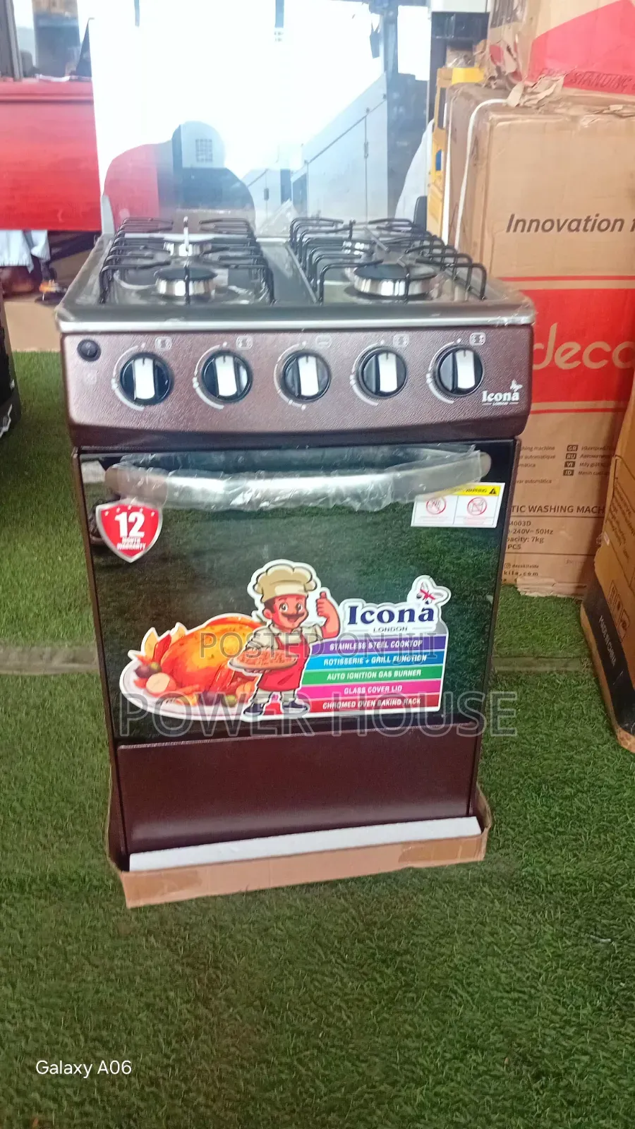 Icona Premium Gas Cooker – Stylish Finish With Powerful Burners