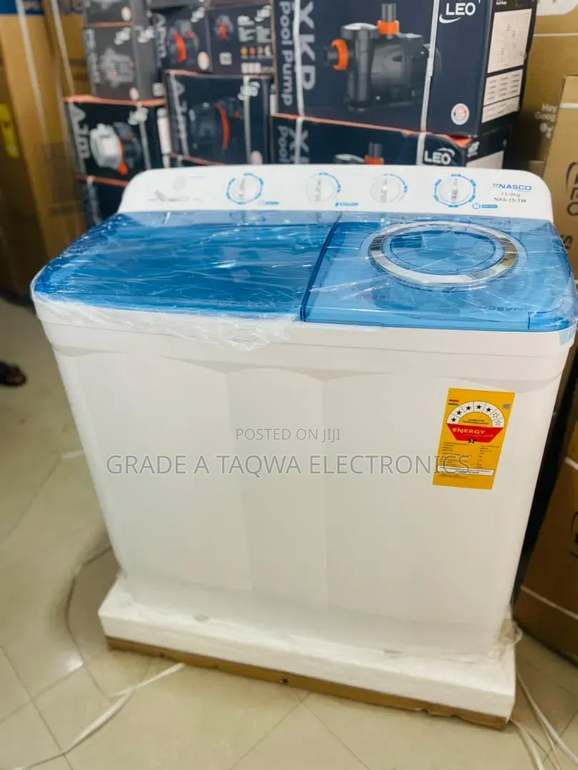 Nasco 15kg Semi-Automatic Washing Machine